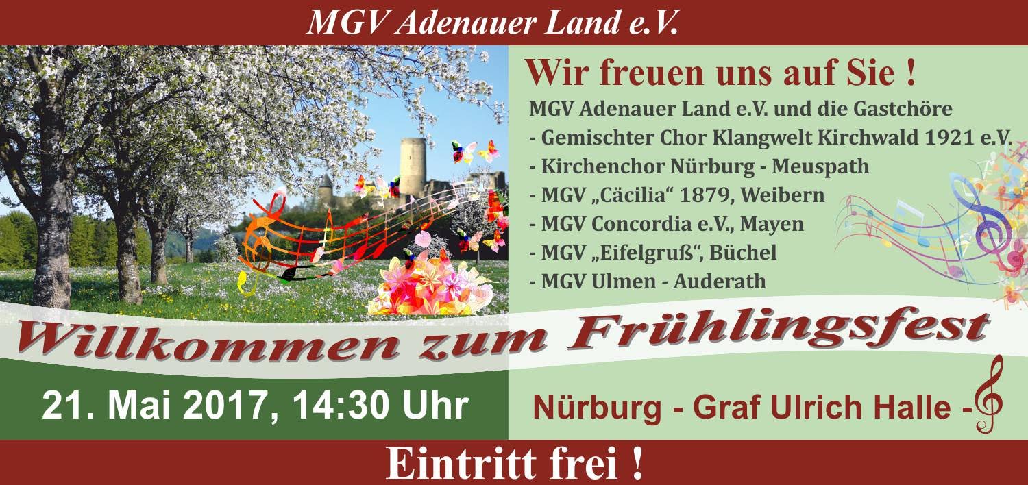 Frühlingsfest des MGV Adenauer Land